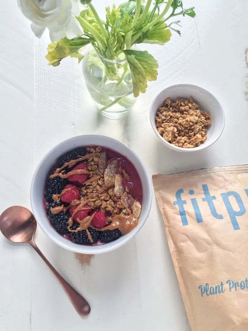 Fruit and Spinach Protein Bowl