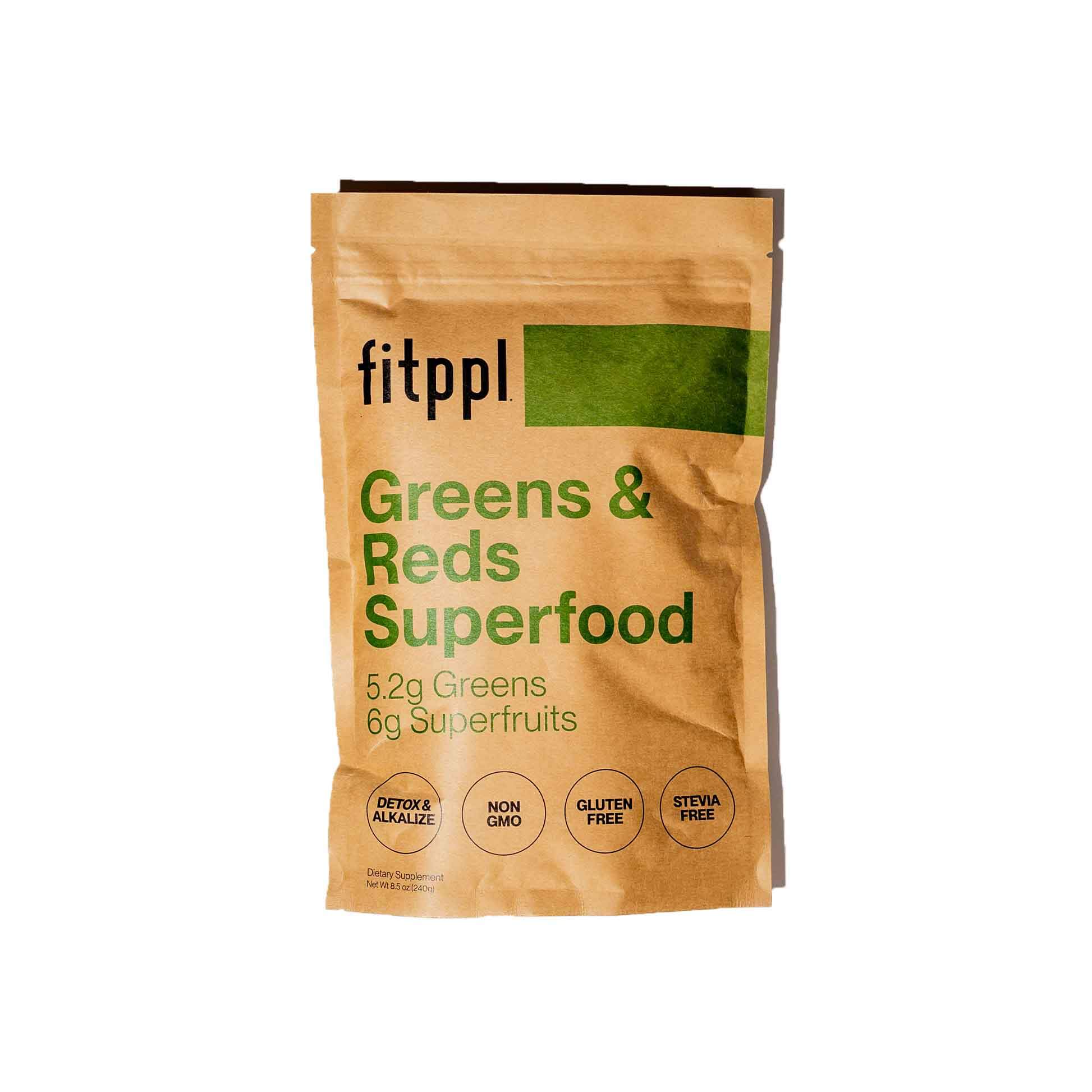 fitppl Greens & Reds Daily Superfood powder bag – front