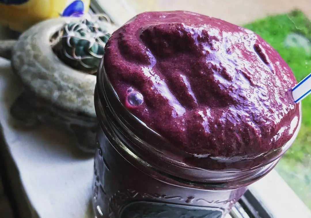 Pear and Blueberry Protein Smoothie