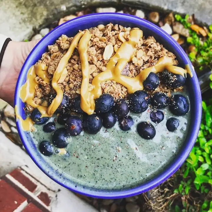 Blueberry and Peanut Butter Bowl